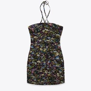 Floral Halter Dress